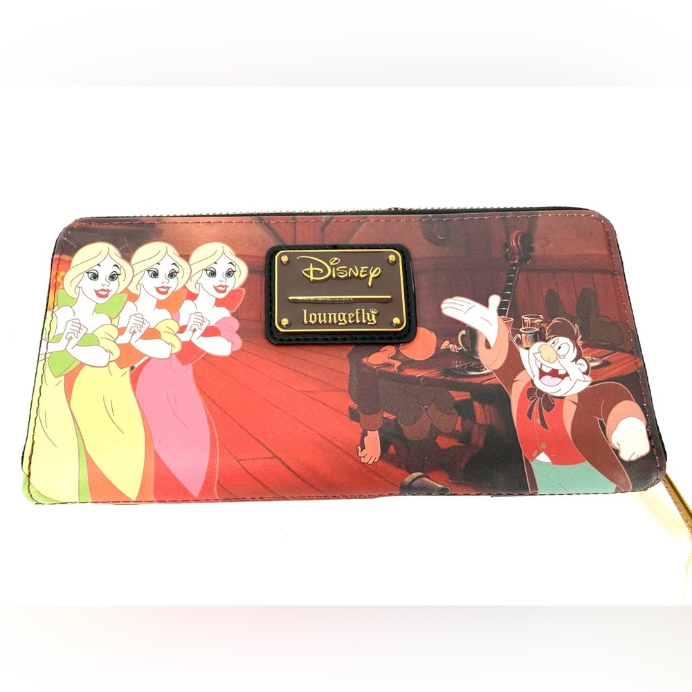 Disney Loungefly Wallet Beauty and the Beast Belle Gaston Characters